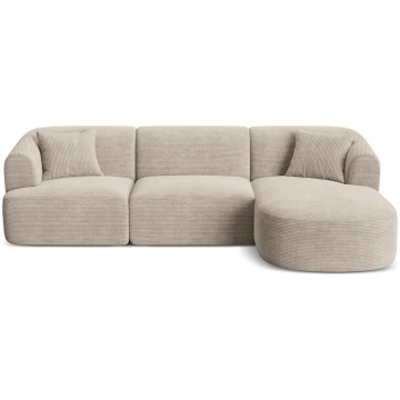 Modular Right Corner Sofa, "Campi", 4 Seats, 256x1