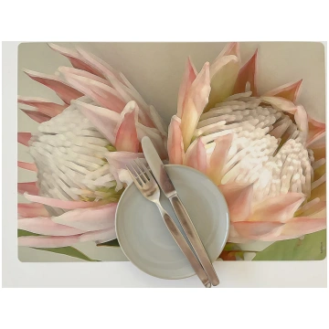King Protea in Pink Placemats Tableart