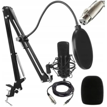 Fusion Studio XLR mikrofona komplekts – melns
