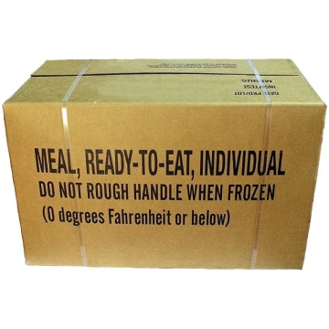 Ēšanai gatavs MRE ēdiens, US Rations EPA Case A va