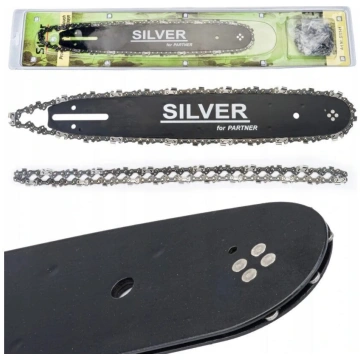 Motorzāģa sliede ar divām ķēdēm 3/8, 14" 050 52 po