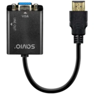 Adapteris Savio HDMI Male - VGA Female + audio 108