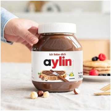 Personalizēta Nutella burciņa ar dāvanu kastīti - 