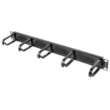Lanberg 19" cable management brush panel 5 rings t