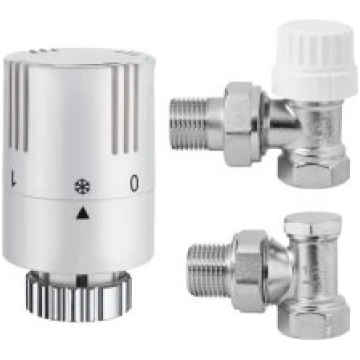 Komplekts termost. Invena Prov 1/2 radiatoram, leņ