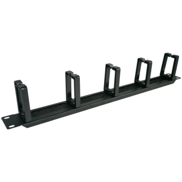Alantec PK048 1U 19" cable organizer with brushed 