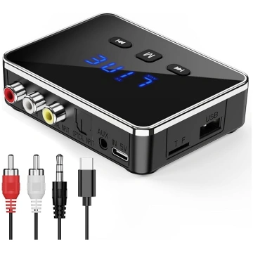 Bluetooth 5.4 raidītāja uztvērējs, 3-in-1 Bluetoot