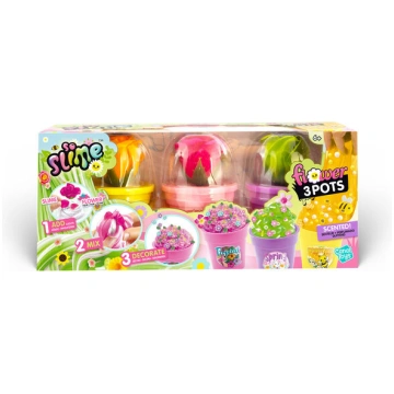 Gļotu komplekts So Slime ziedu pods ar 3 aromatizē