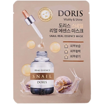 DORIS Snail Auduma sejas maska, 25 ml