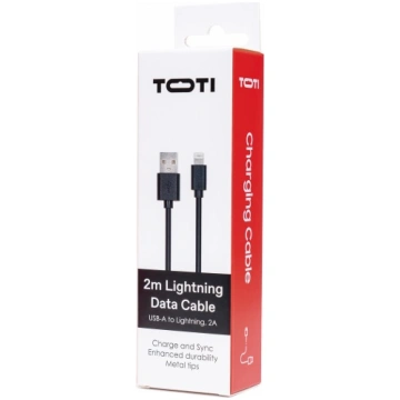 SEEK TOTI USB-A to Lightning 2m PVC Data Cable 2A 