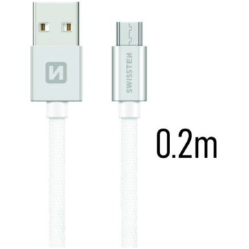 Swissten Textile Quick Charge Universāls Micro USB