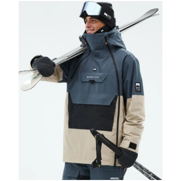 Montec Doom Ski Jacket Men Metal Blue/Black/Sand