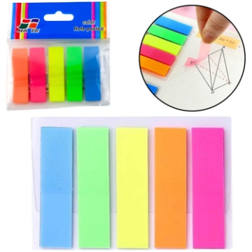 Rectangular Self-Adhesive Index Cards, Colorful, 4