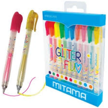 MINI PENNA GEL GLITTER E NEON MITAMA