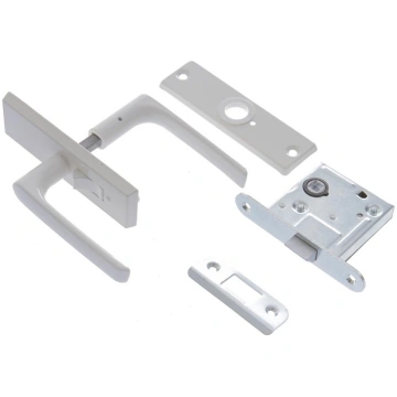 LOCK WITH WHITE COVER PLATES AND HANDLES ( 4750656