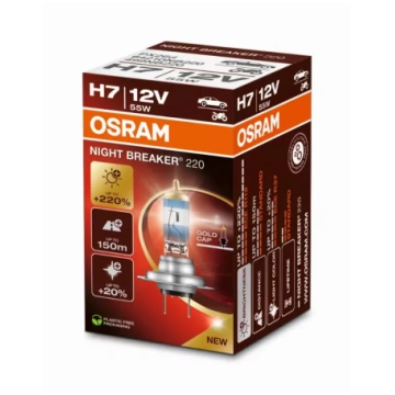 OSRAM LEMPUTĖS H7 55W 12V +220% PX26D Tiešsaistes 
