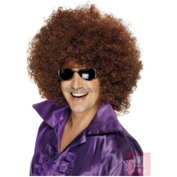 Afro stila parūka, liela apjoma, brūna, sintētika