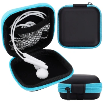 Headphone case - 75x75x30mm - Storage box - Cover 