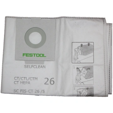 Festool putekļu maiss SELFCLEAN CT CTL CTM HEPA 26