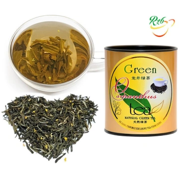 Ķīnas zaļā tēja ar tipšiem un Osmanthus ziediem - 