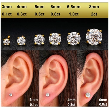 Beloved Solitaire Studs Iced Out
