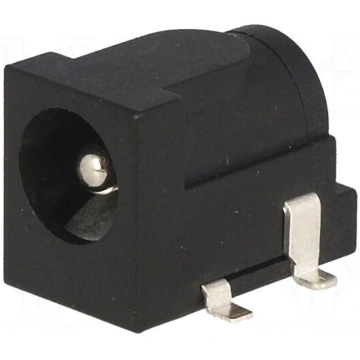 Socket | DC supply | male | 5,5/2,5mm | 5.5mm | 2.