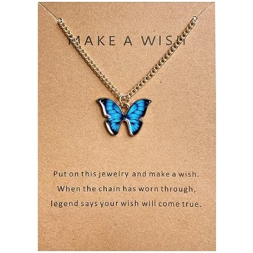 wojonifuiliy Bohemian Necklace Butterfly Women&apo
