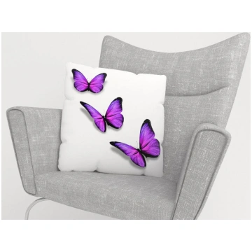 Dekoratīvas spilvendrānas - Violets tauriņš - 35x3