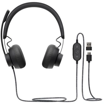 Logitech Headset Zone Wired MS Teams graphite 981-