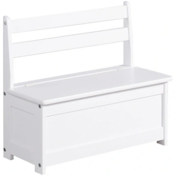 Bērnu rotaļlietu kaste "Baby Set", balta Pinio
