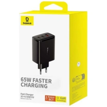 Baseus OS-Cube Pro 2xUSB-C + USB, 65W (black) P101