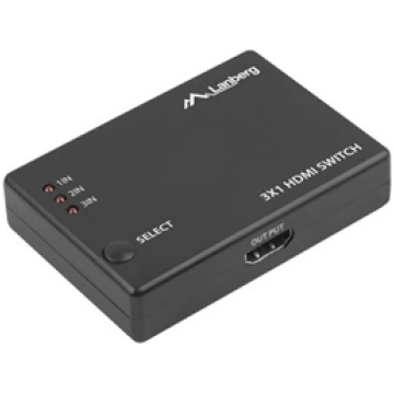 LANBERG VIDEO SWITCH 3X HDMI + MICRO USB PORT 1FB6