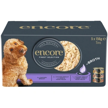 ENCORE Dog Finest Selection in Broth Multipak 5x15