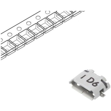 Connector: USB B micro; socket; ZX; on PCBs; SMT; 