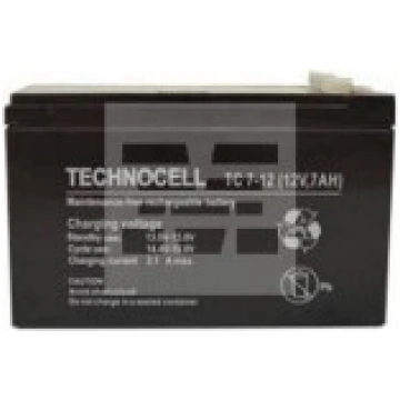 Technocell AGM akumulators bez apkopes 7Ah 12V (7T