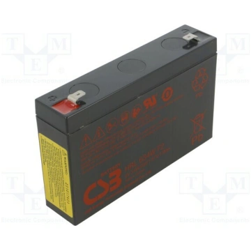 Re-battery: acid-lead; 6V; 9Ah; AGM; maintenance-f