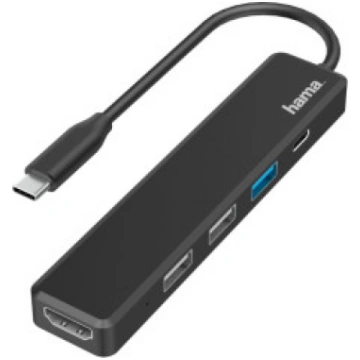 HAMA MULTIPORT USB-C-5, 3xUSB-A USB-C, HDMI