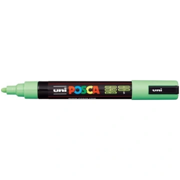Marķieris Posca Uni, vienpusējs, gaiši zaļš krās