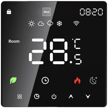 Tuya Wifi LCD displejs Inteliģentais temperatūras 