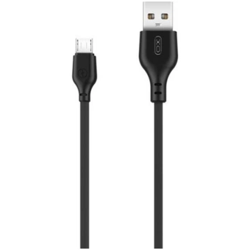 XO kabelis NB103 USB - microUSB 1,0 m 2,1A melns