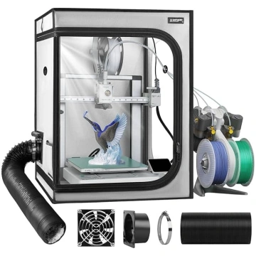 Uzlabots 3D printera korpuss ar ventilācijas kompl