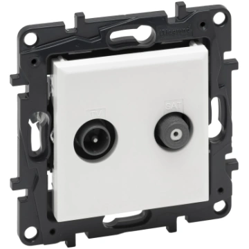 TV/SAT ligzda Niloe Step Legrand 863183 (balta)