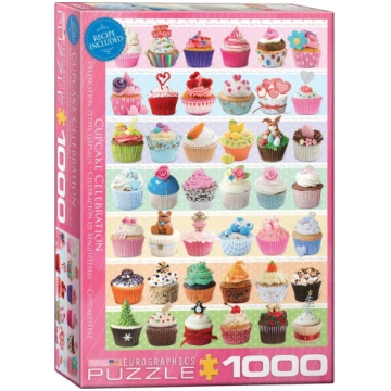 Skaidru mīklu puzle Eurographics Cupcake Celebrati