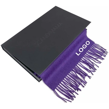 Personalizēta violeta vilna šalle