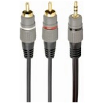 3.5 mm stereo - 2 RCA 2.5m Gembird