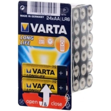 Baterijas AA LongLife, LR6, 24gab, Varta 041063011