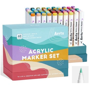 Acrylic Marker Pens ARRTX 60C, 60 Colours LC304615