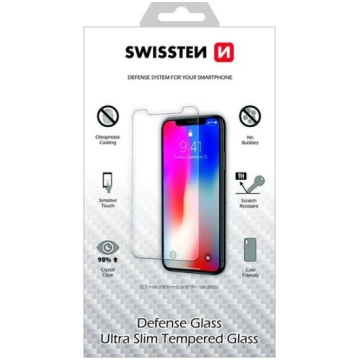 Swissten Ultra Slim Tempered Glass Premium 9H Aizs