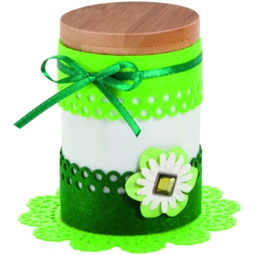 Filca mežģīņu lentes FOLIA 4gab. 30cm, zaļas