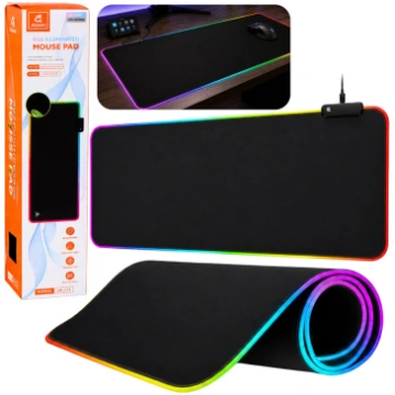 Keyboard Mouse Pad with LED Lighting 30x80cm LEAN
